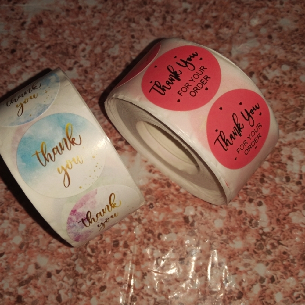 Thank you stickers